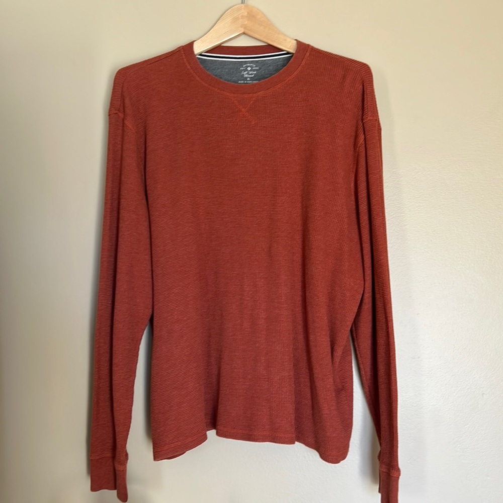 Soft Wash Thermal, Burnt Orange, XL, Gently Worn, Mens